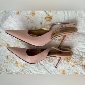 Dolce & Gabbana pink sling back heels